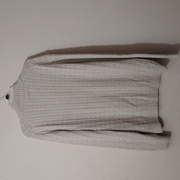 Izod Men's 1/4 Zip 100% Cotton Cable Knit Sweater - Picture 7 of 10